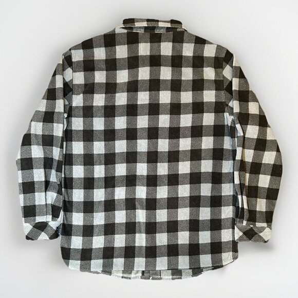 Legendary Whitetails Flannel Jacket Black/Grey Plaid Men’s Size Large Tall - Picture 5 of 8